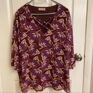 2/$15 or 3/$20- East Adeline floral top